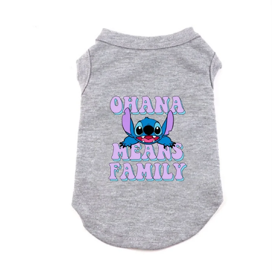 قطعة واحدة من قميص OHANA يعني العائلي المطبوع للحيوانات الأليفة، رفيع ومسامي، مناسب لجميع المواسم