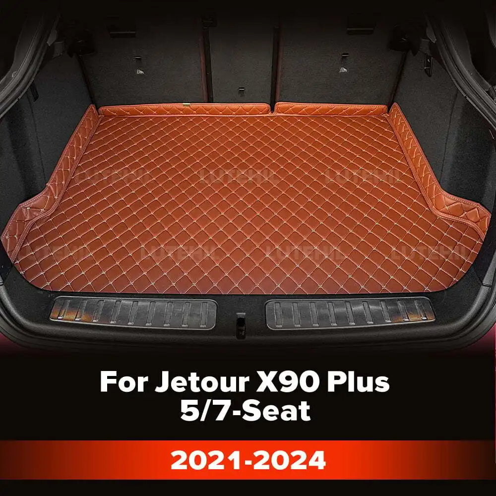 

Для Jetour X90 Plus 5/7-Seat 2021-2024 изготовленный на заказ коврик в багажник автомобиля, антигрязная накладка, защитный коврик, грузовая подкладка, автомобильные аксессуары для интерьера