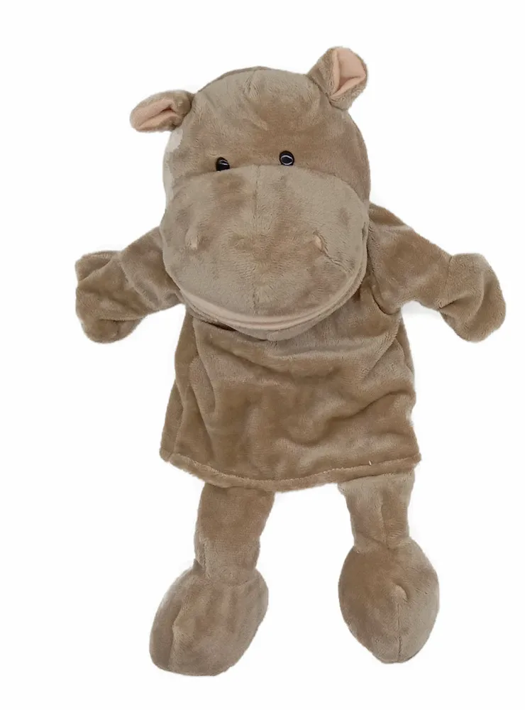 35cm Cartoon Tier Handpuppe eltern-kind-Spiel Puppe Löwe Elefant Schwein Beschwichtigen Spielzeug Geburtstag Geschenke Für Kinder