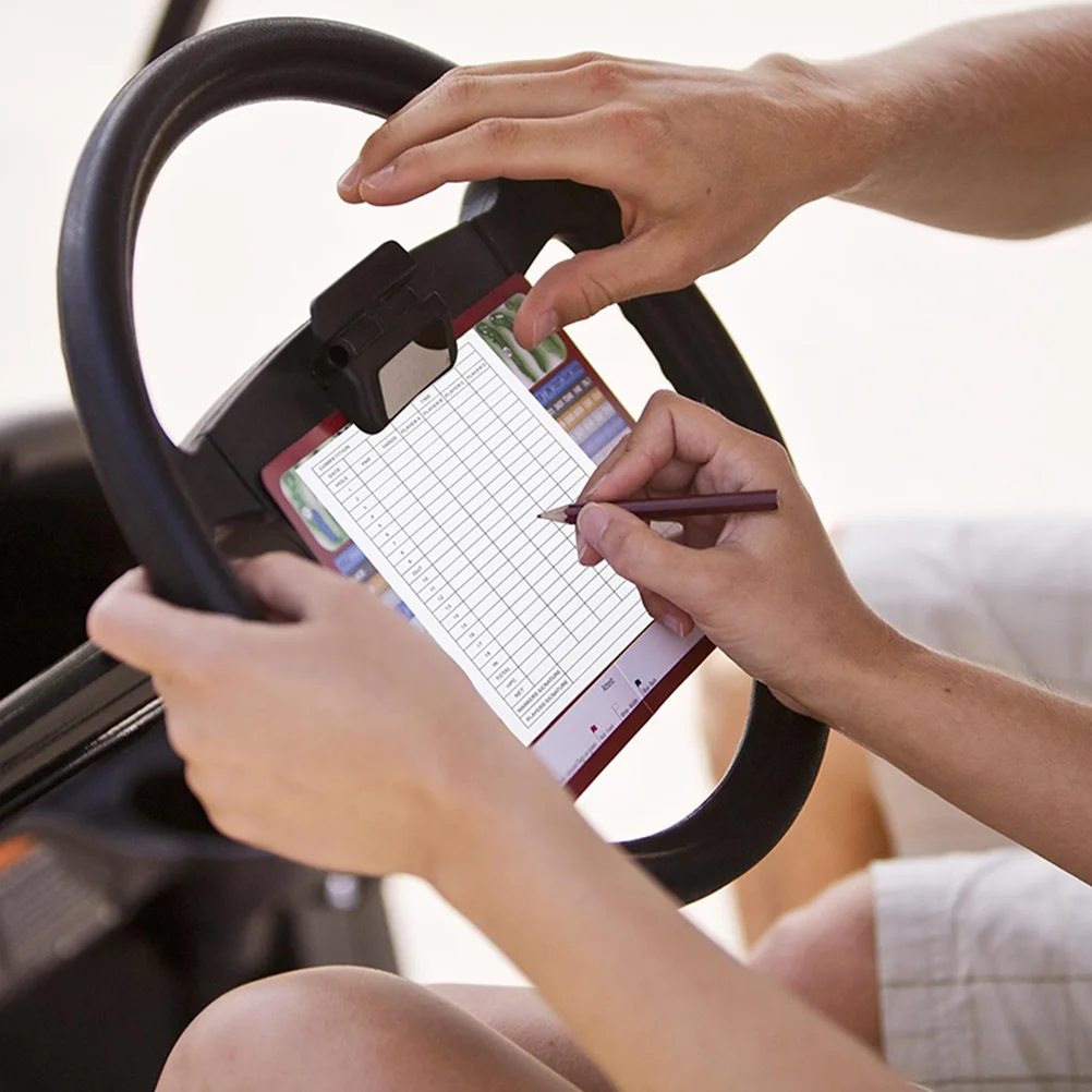 

20pcs Coated Paper Scorecards Double Sided Foldable Golfs Score Premium Portable Record Tools For Sports Scorecard