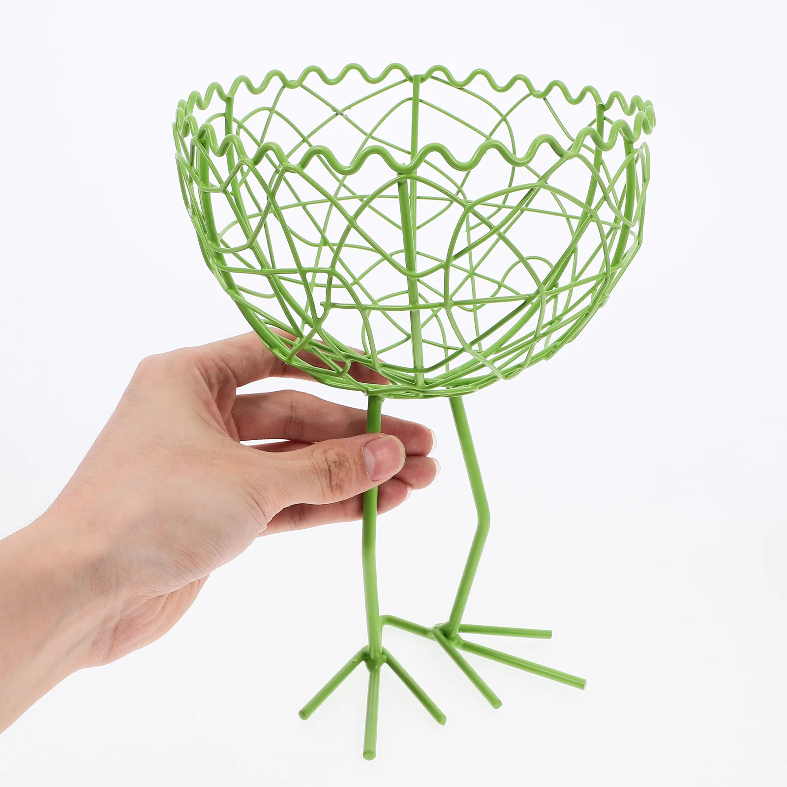 

Iron Wire Basket Egg Fruit Storage Compact Desktop Organizer Elegant Design Multi Purpose Home Decor Iron Storage Basket