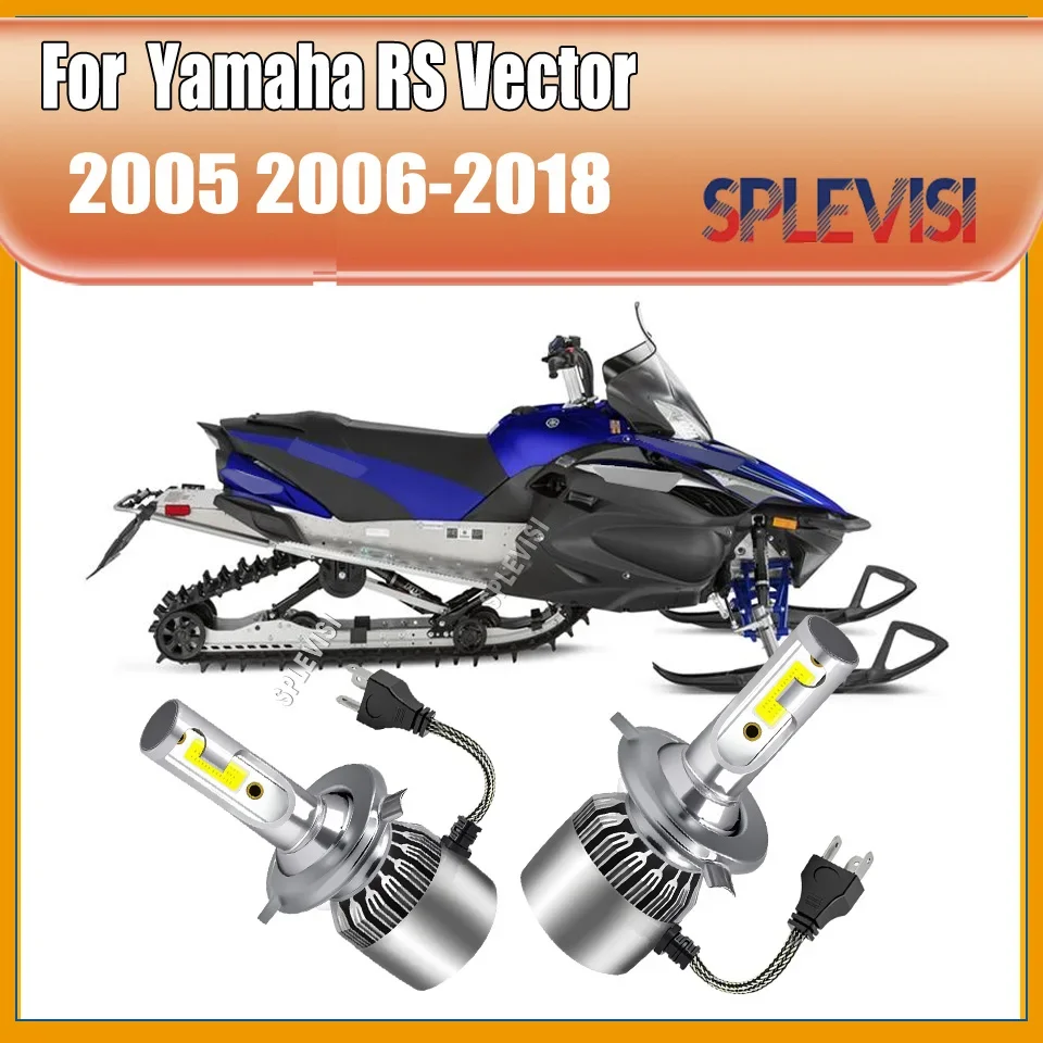 H4 LED Headlight - no glare, no black corners For For Yamaha RS Vector 2005 2006 2007 2008 2009 2010 2011 2012 2013 2014-2018