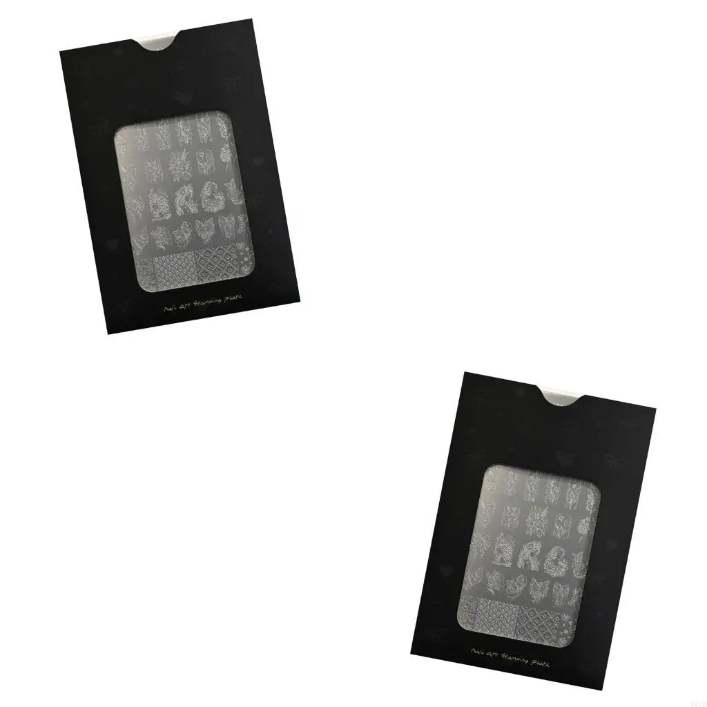 

Трансферная пластина для салонного дизайна ногтей, многоразовый инструмент из нержавеющей стали, несколько мини-рисунков, для