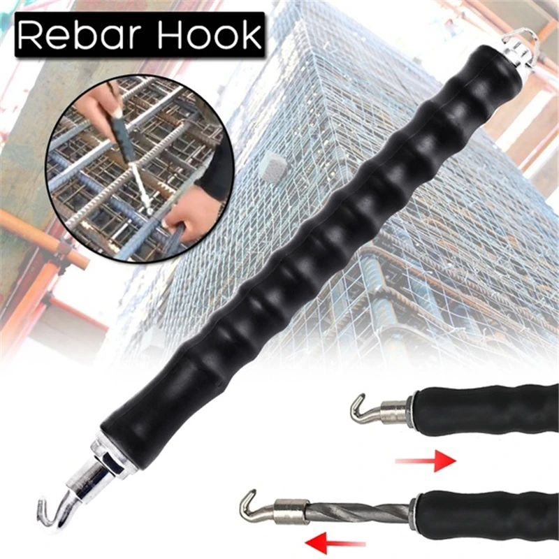 Retractable Hook Durable Semiautomatic Construction Reinforcement Tying Multi-function Hook Flexible Wire Tool Rebar Tool