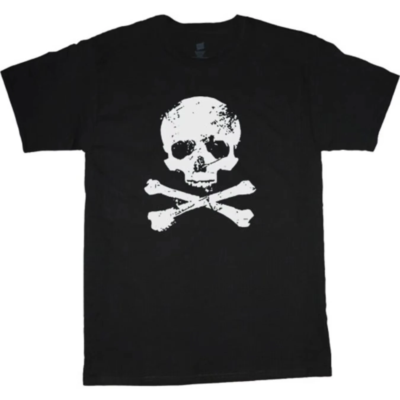 Beauty Hip Hop Pirate Skull and Crossbones T-Shirt Men's Pattern Summer New Men's and Women's Retro Fashion Streetwear