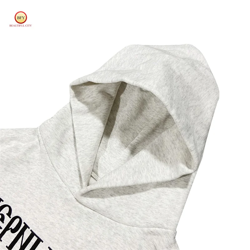 YZY 24SS New Kanye Letter Printed Hoodie Thickened Fleece Cotton Men's Women's High-quality Hoodies Pullovers
