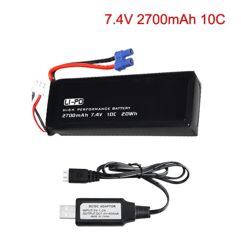 Original for Hubsan H501S H501C H501W X4 7.4V 2700mAh 2S lipo battery 20wh 10C battery For RC Quadcopter Drone Parts battery