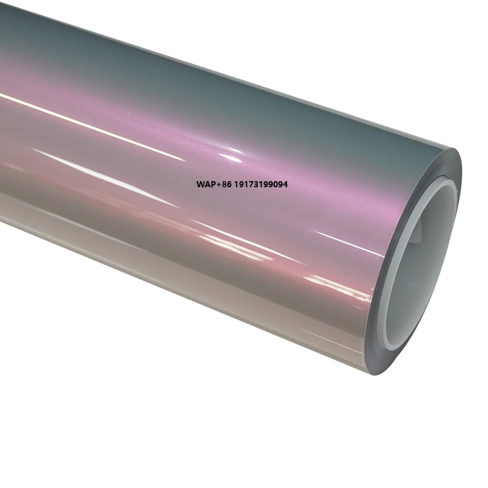 WRAPMASTER  Glossy Fancy Volcanic Gray TPU Self Healing Colored PPF Car Body Color Change Film Wet Install