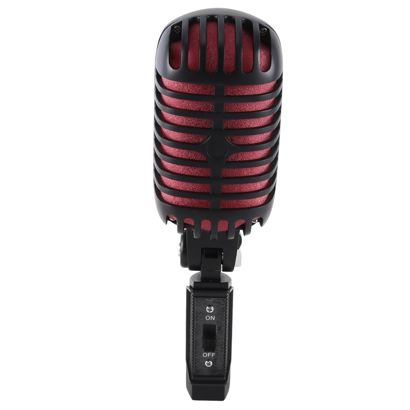 Imagem -06 - Clássico Retro Dinâmico Microfone Vocal Microfone Swing Metal para Live Performance Karaoke pc Profissional