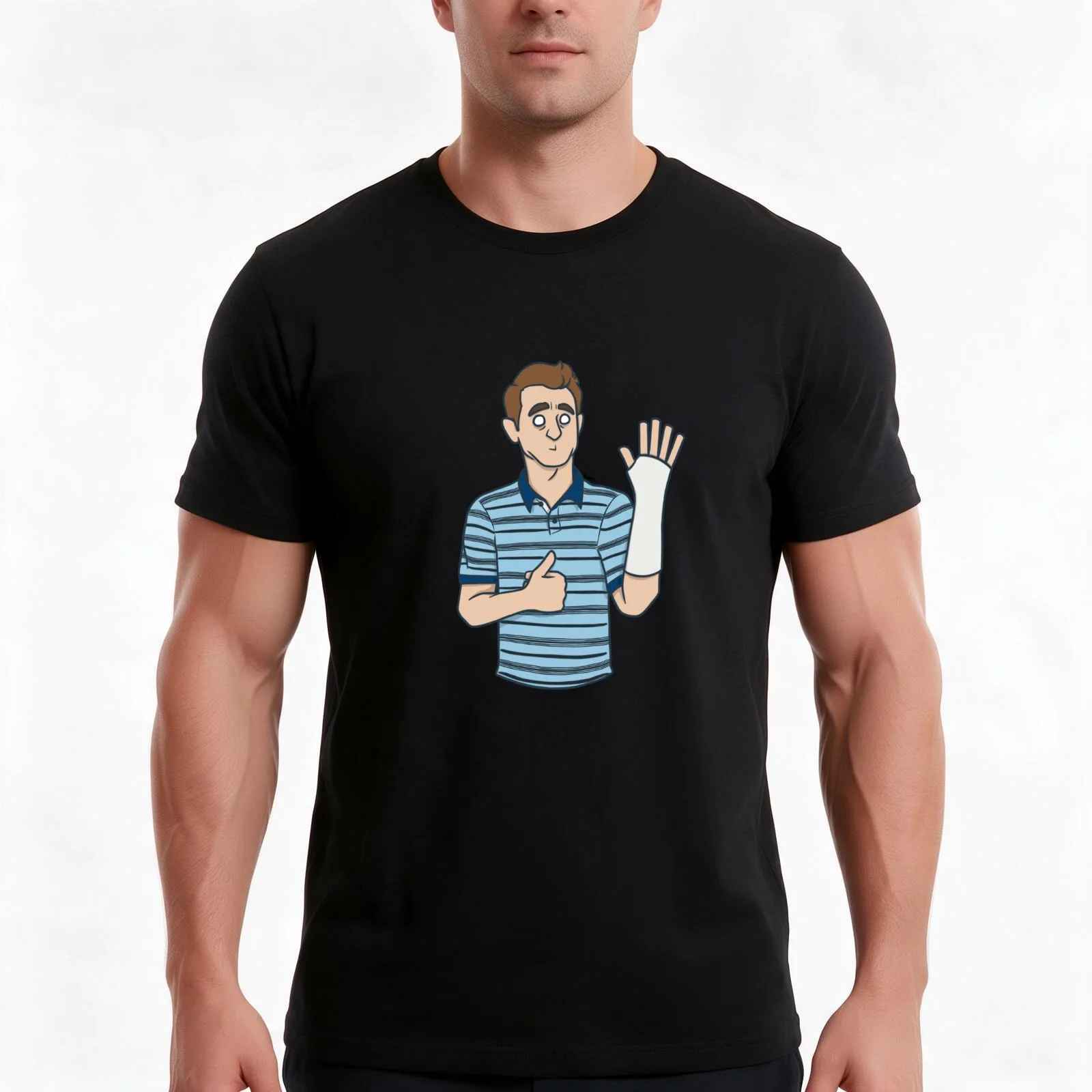 Evan Hansen T-Shirt, Summer Casual Cotton Tee, Oversized Streetwear Tops, Vintage Graphic Print, Loose Fit Short Sleeve