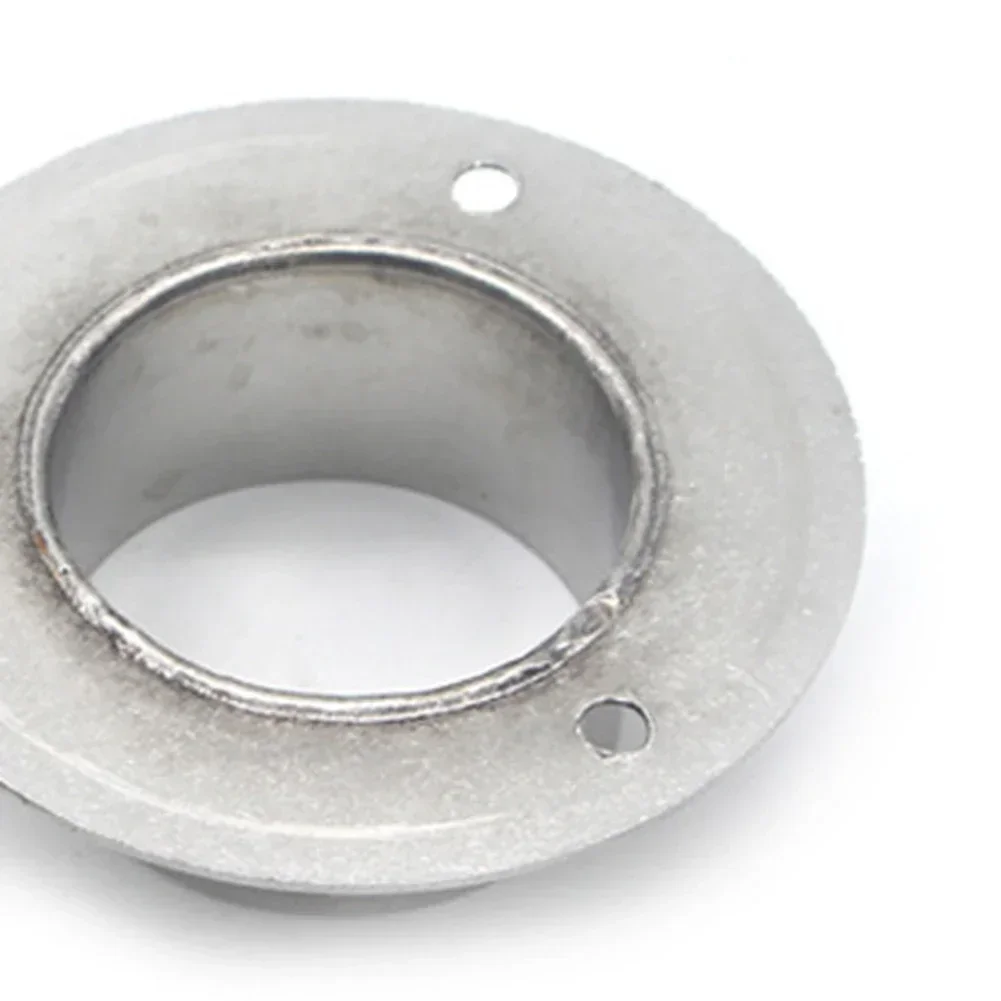 38/51mm Round Flange Bracket Stainless Steel Tube Seat For Making Wardrobe Rail Hanging Rail Display Stand Curtain Rail