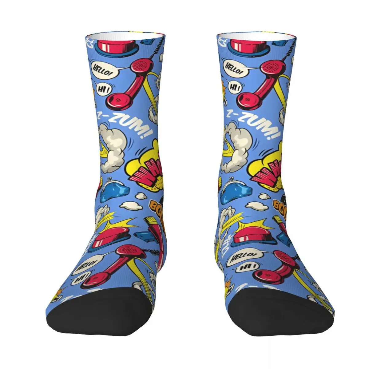 Comic Book Graphics Socks Unisex Sock Funny Socks Men 3D Printed Casual Crazy Socks