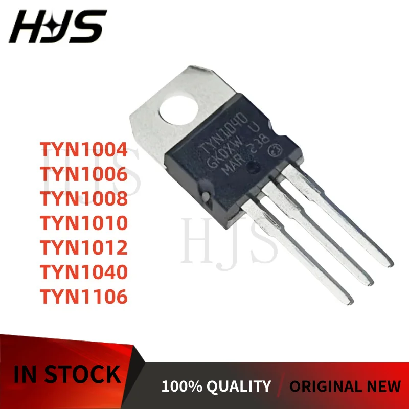 10PCS/ New TYN1010 TYN1106 TYN1012 TYN1008 TYN1004 TYN1040 TYN1006 Unidirectional thyristor TO-220
