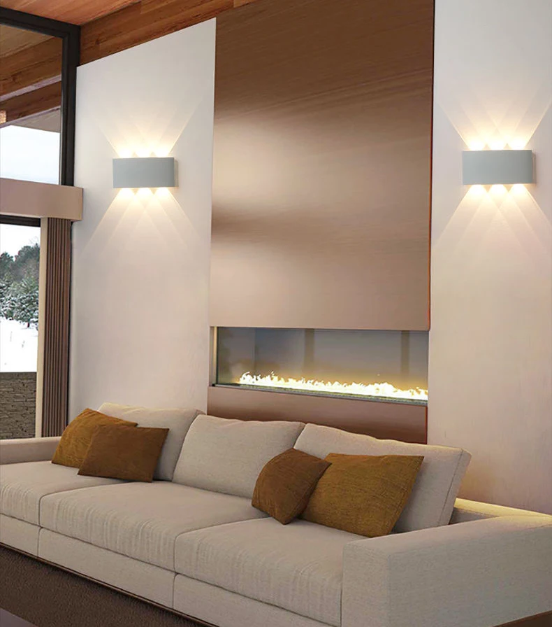 

LED Wall Lamp Waterproof IP65 Garden Lighting A85-265V Interior Wall Light Indoor For Bedroom Stairs Fixture Outdoor Wall Lamps