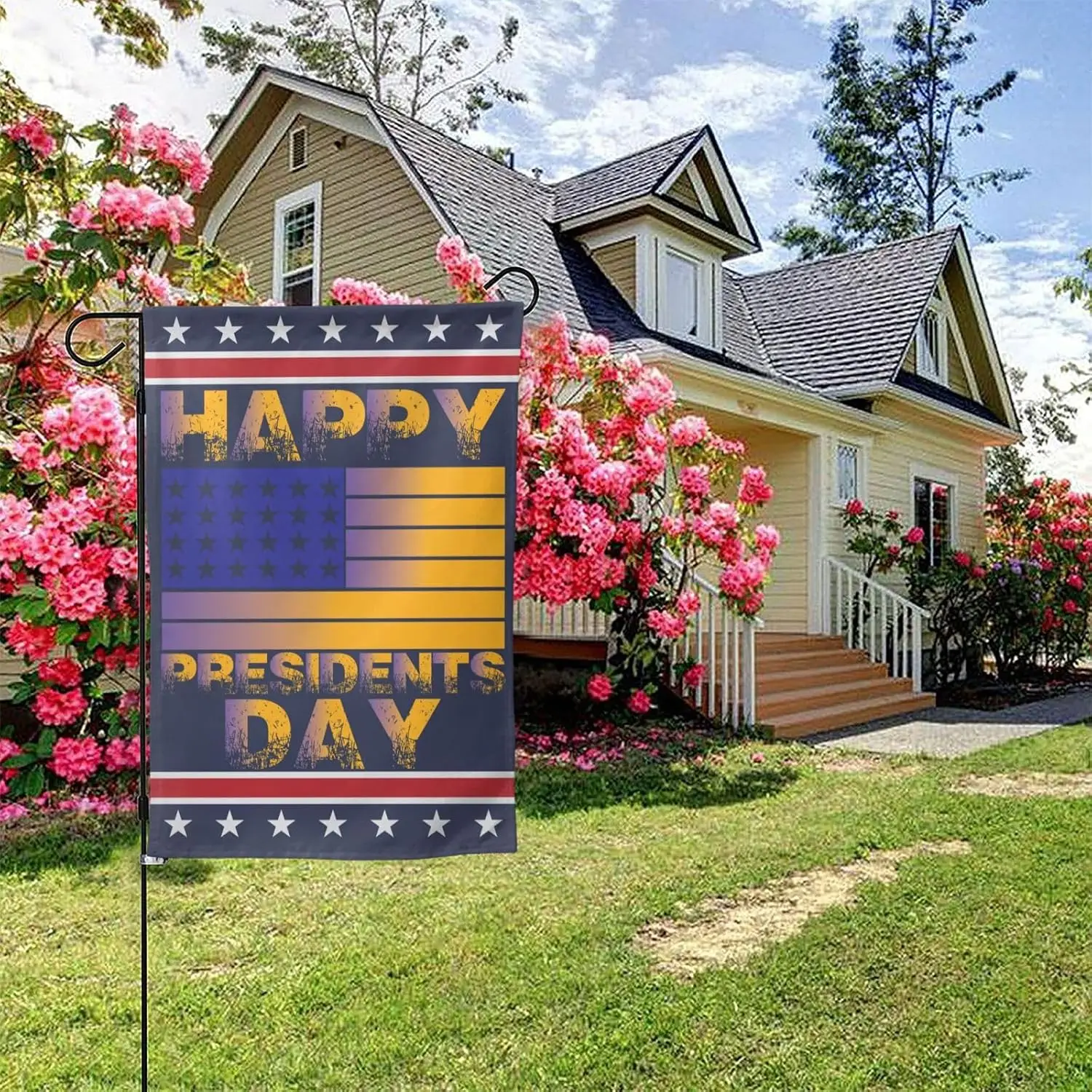 President's Day 12x18 Garden Flag – Independence Day House Decor, Memorial Day Banner, No Stand LLO LLX uui