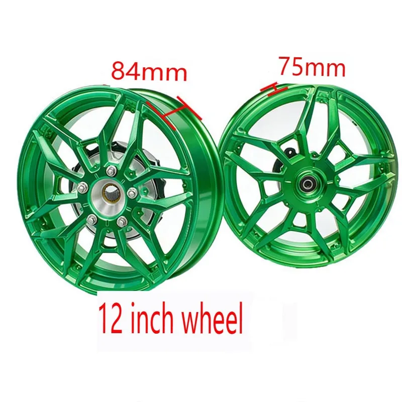 Motorcycle Wheel Hub 12 inch Aluminum Wheel Hub For Honda Giorno 125 Front Rear Motorcycle Wheel Assembly Parts