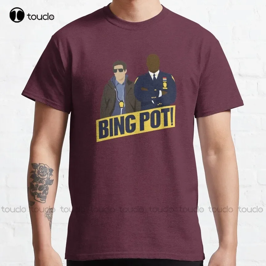 Bing Pot! Bingpot Jake Peralta Captain Holt Brooklyn Nine  99 Classic T-Shirt Mens Work Shirts Xs-5Xl New Cotton