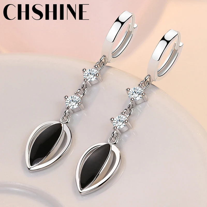 CHSHINE 925 Sterling Silver Wheat Grain Earrings for Women's Wedding Gift Fashion Jewelry