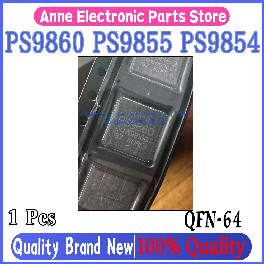 (1piece)100% New PS9860 PS9855 PS9854 QFN-64 Chipset