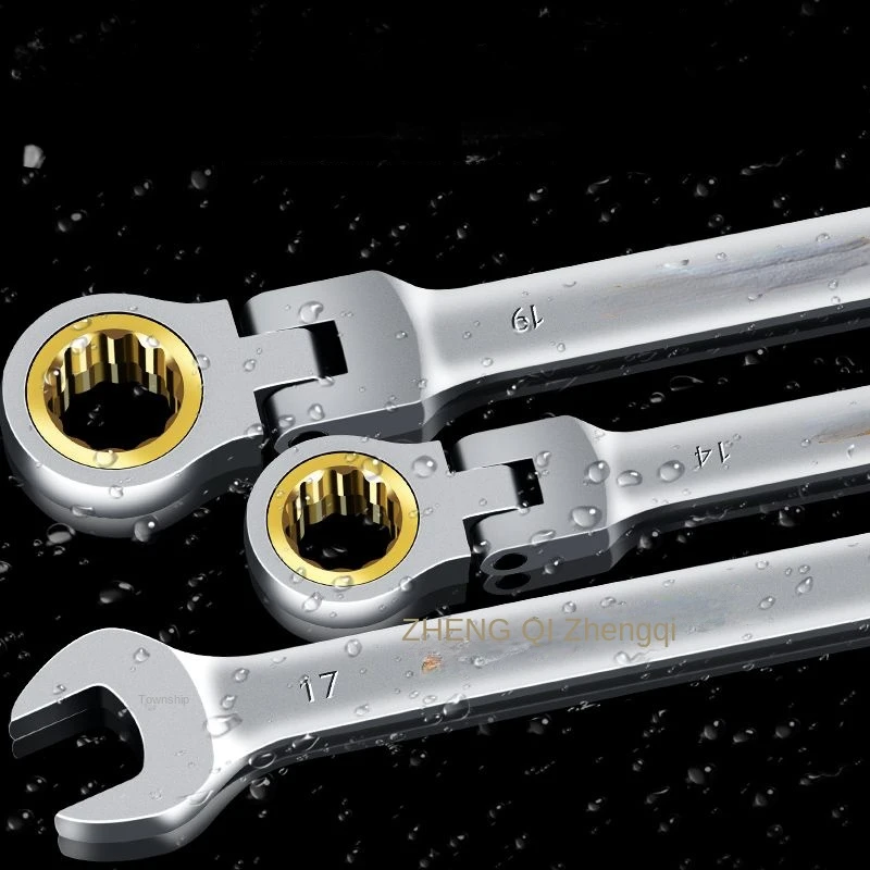 Flex Head Ratcheting Wrench Set Combination Ended Spanner kits Chrome Vanadium Steel Hand Tools Socket Key Car Repair Tools