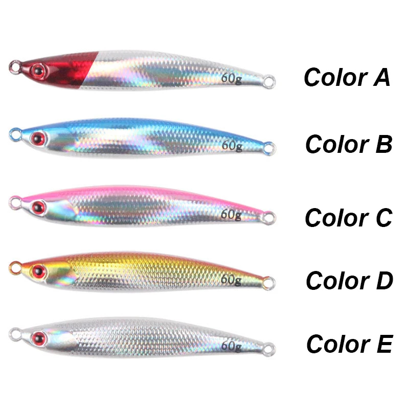 YUCONG 1PX Metal Jigs Wobblers 20-40-60-80-100g Sinking Jigging Bait Trolling Fishing Lure Shore Cast Bass Isca Pesca Swimbait