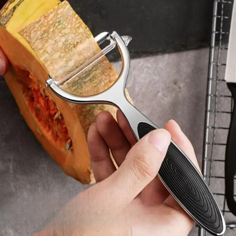 Serrated Blade/Flat Edge Peeler Potato Peeler Slicer Knife Watermelon/Melon Grater Kitchen Multi-Purpose Tool​