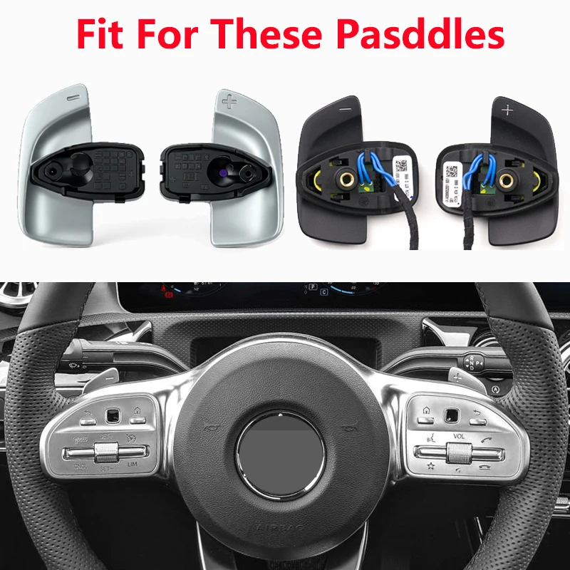 Car Steering Wheel Paddle Shifters Shift Paddle For Mercedes-Benz A B C E Class CLA GLA CLS GLC GLE W176 W205 W246 C117 W218
