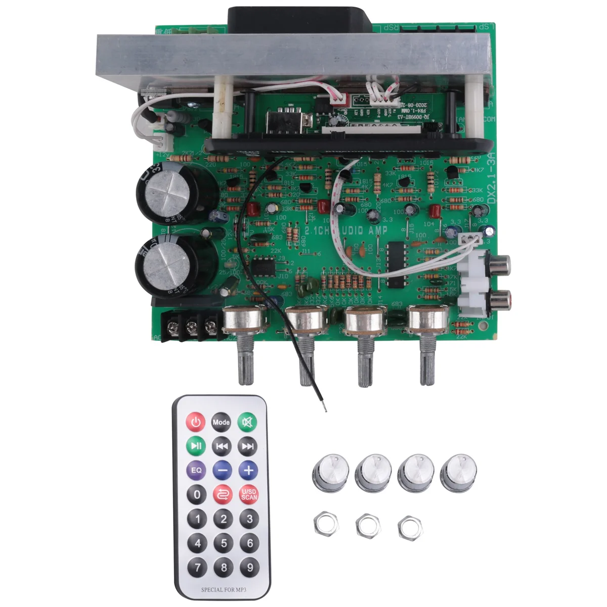 AP-Bluetooth Amplifier Board 3X80W 2.1 Channel Amplificador Audio