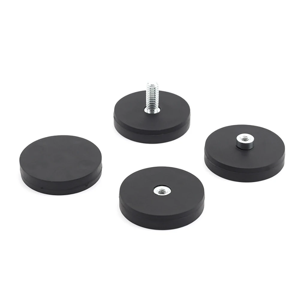 1x starker magnetischer Magnet, runde, gummibeschichtete Basis, D36 mm, 1/4 M4, M5, M6-Halterung für Spiegelreflexkamera, Autodach, LED-Lichtleiste, Halterung – Detail 8