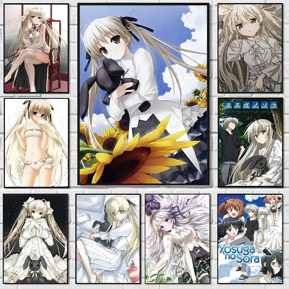 

Y-Yosuga No SoraS Anime Poster Home Living Bed Room Bar Hallway Sticky Wall Art Printing Waterproof Aesthetic Decor