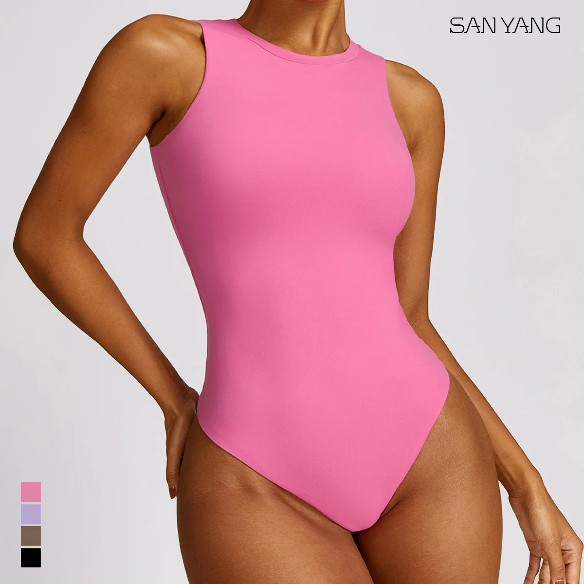 

Sportswear Jumpsuits Yoga One Piece Tummy Control Seamless Bodysuit Sexy Backless Ribbed Fitness Short Bodysuit Romper Fashion