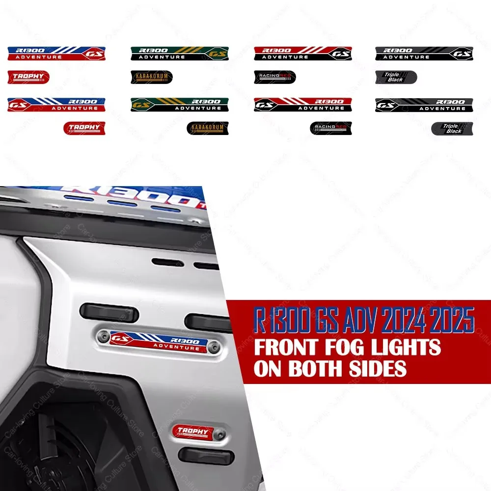 

Motorcycle Accessories Motorcycle Front Fog Lights on Both Sides Sticker Protector 3D Resin Sticker For R 1300 GS adv 2024 2025