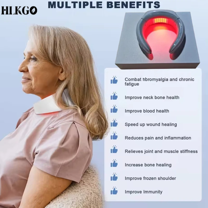 

650nm Laser Health Neckband 24 Diodes for Improving Blood Viscosity & Circulation - Long-Lasting 2900mah