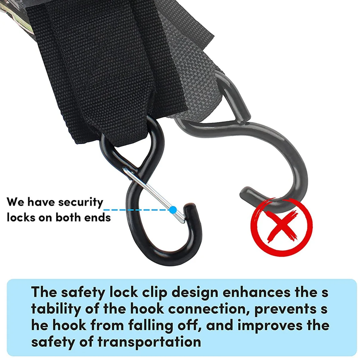 

2-Pack Boat Trailer Transom Tie-Down Straps,2In X 4Ft Adjustable Transom Straps With Quick Release Buckle-L94A