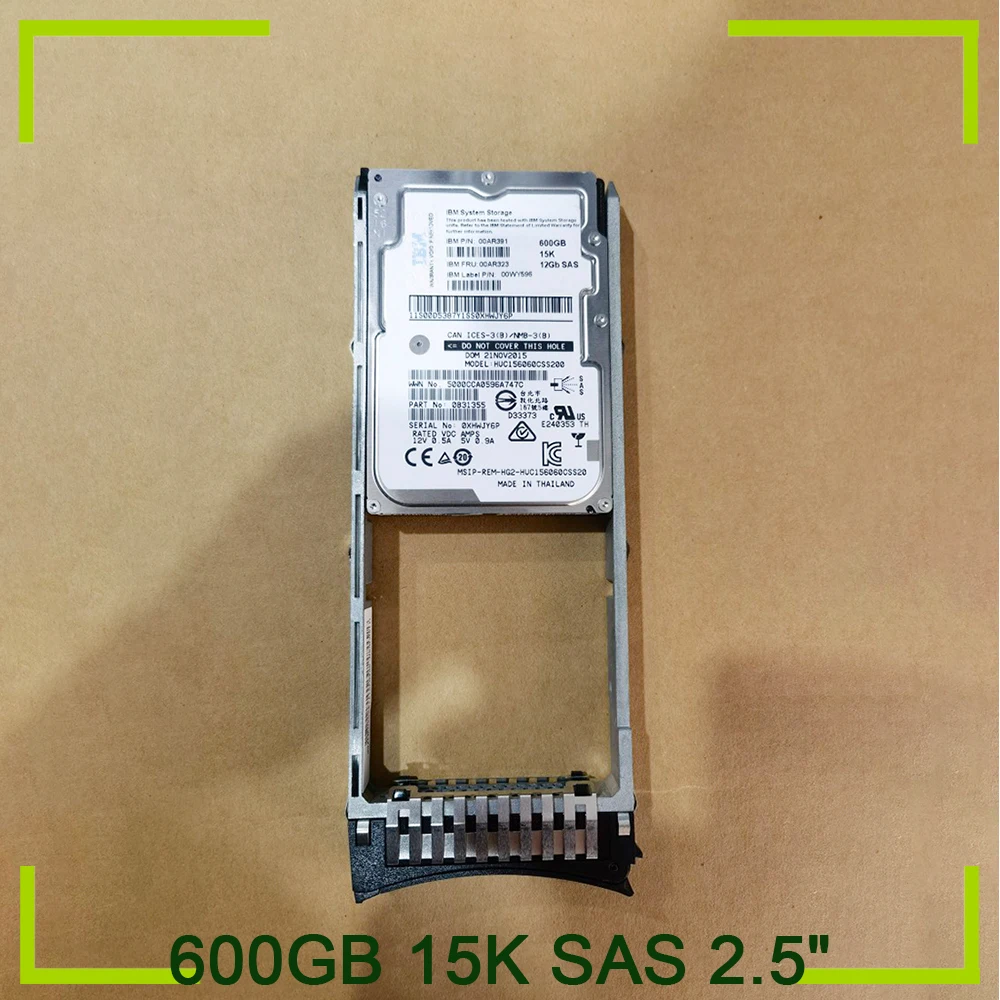 For IBM Hard Disk V7000 G2 600GB 15K SAS 2.5