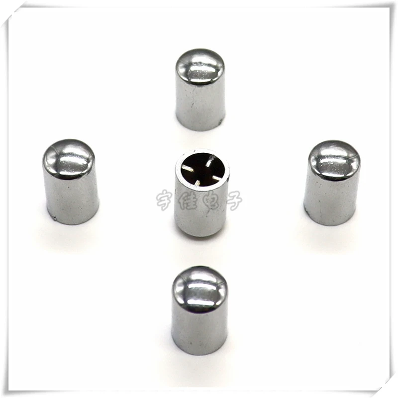 10PCS 10*15mm Electroplating Button cap, Square Round Hole Diameter 3.2MM Light Touch Switch Button Cap Silver