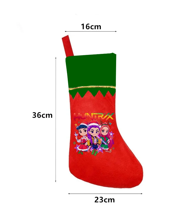 KPop شيطان الصيادين عيد الميلاد جورب لطيف الكبار الجوارب الكرتون طباعة جوارب عيد الميلاد اكسسوارات عطلة حزب تزيين لوازم هدية #5