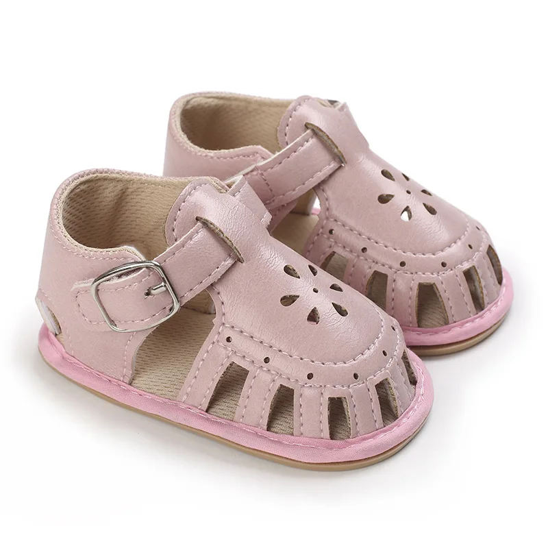 Summer Kids Sandals Baby Girls Toddler Soft Non-slip Hollow Out Shoes Infant Beach Shoes Girls Casual Roman Slippers