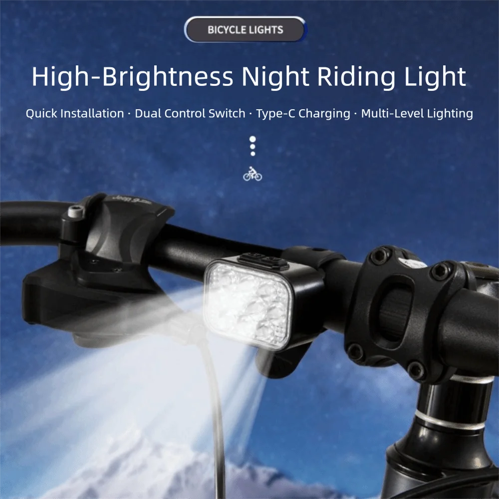 

Водонепроницаемый комплект велосипедных фонарей. Светодиодные передние и задние фонари. MTB Light. 8 режимов освещения. Лампа с зарядкой через USB. Велосипедный фонарь.
