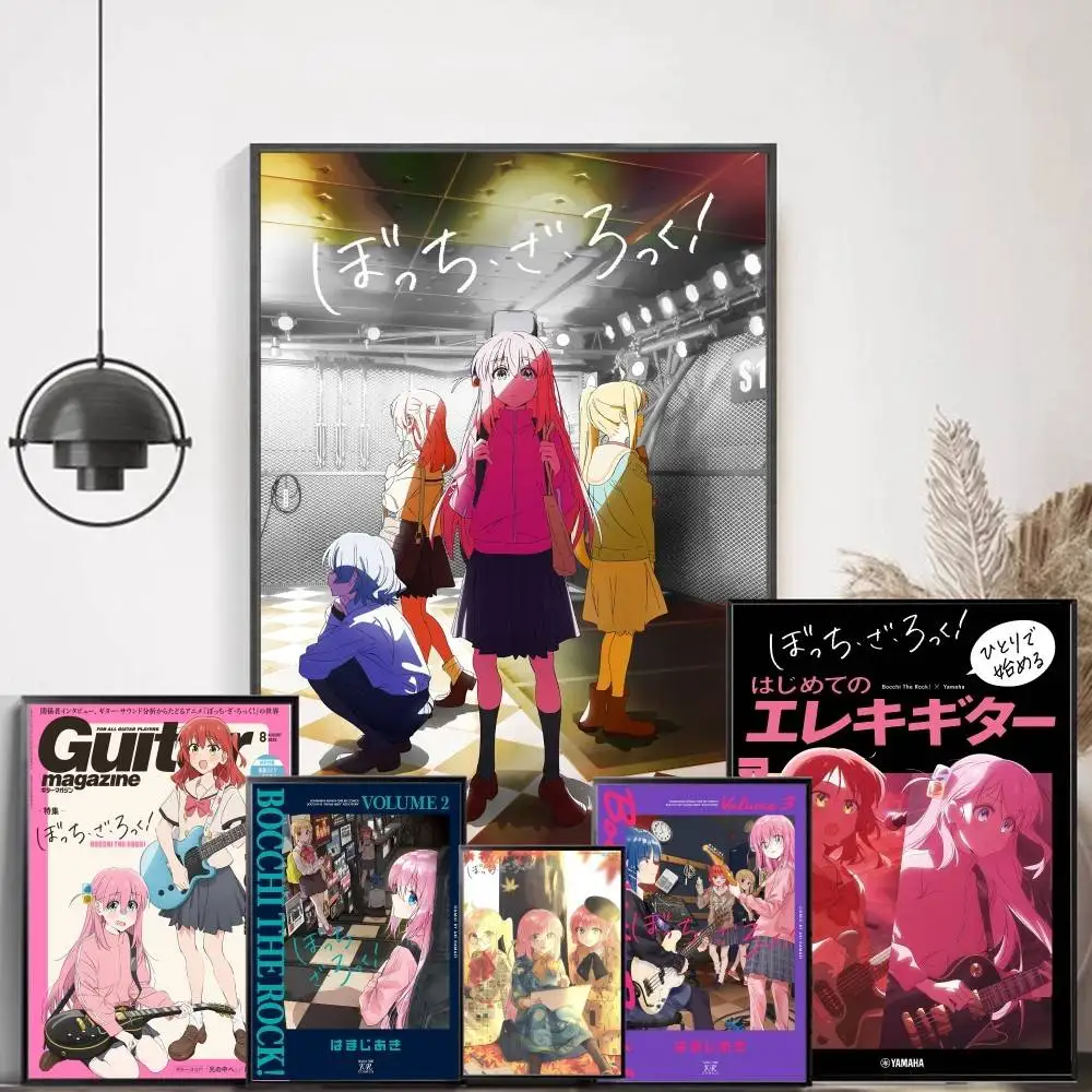 Bocchi The Rock Poster Good Quality Prints and Posters Vintage Room Bar Cafe Decor Home Decor