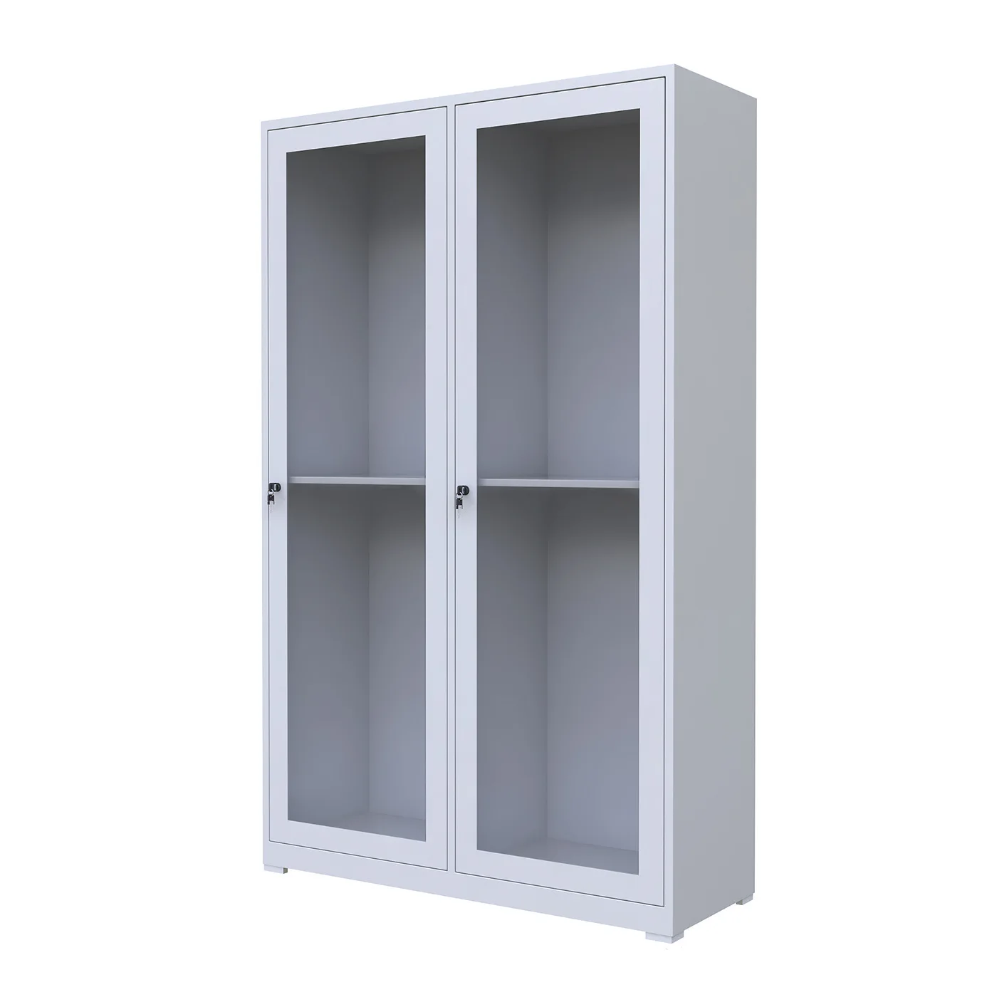 Two-door glass file cabinet, data cabinet, office voucher document, iron cabinet, multi-layer file cabinet wholesale