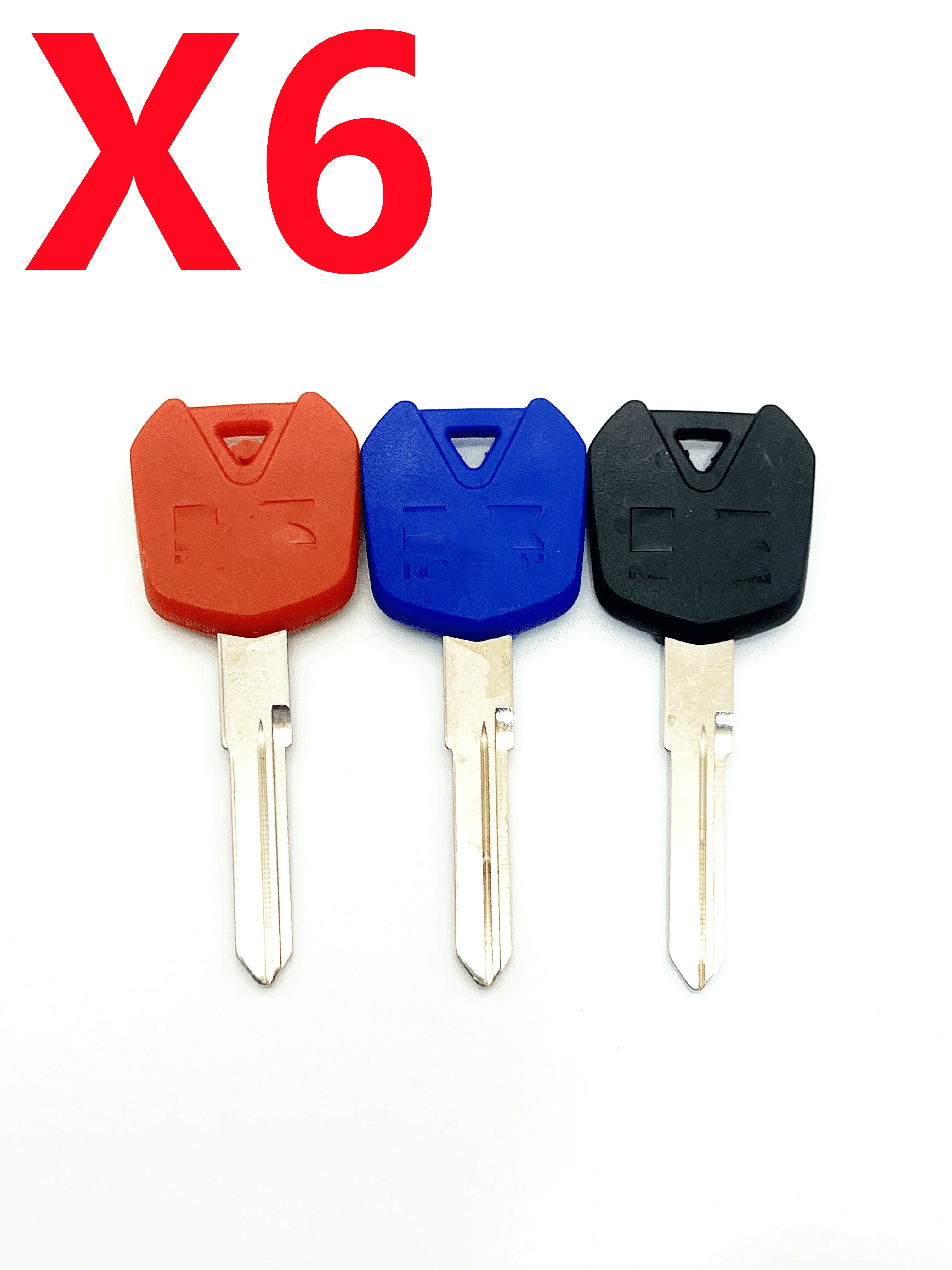 New Blank Key Motorcycle Replace Uncut Keys For Kawasaki NINJA250 ZX250R EX250 NINJA300 ZX300R EX300 NINJA 250 300 650 R S 6pcs