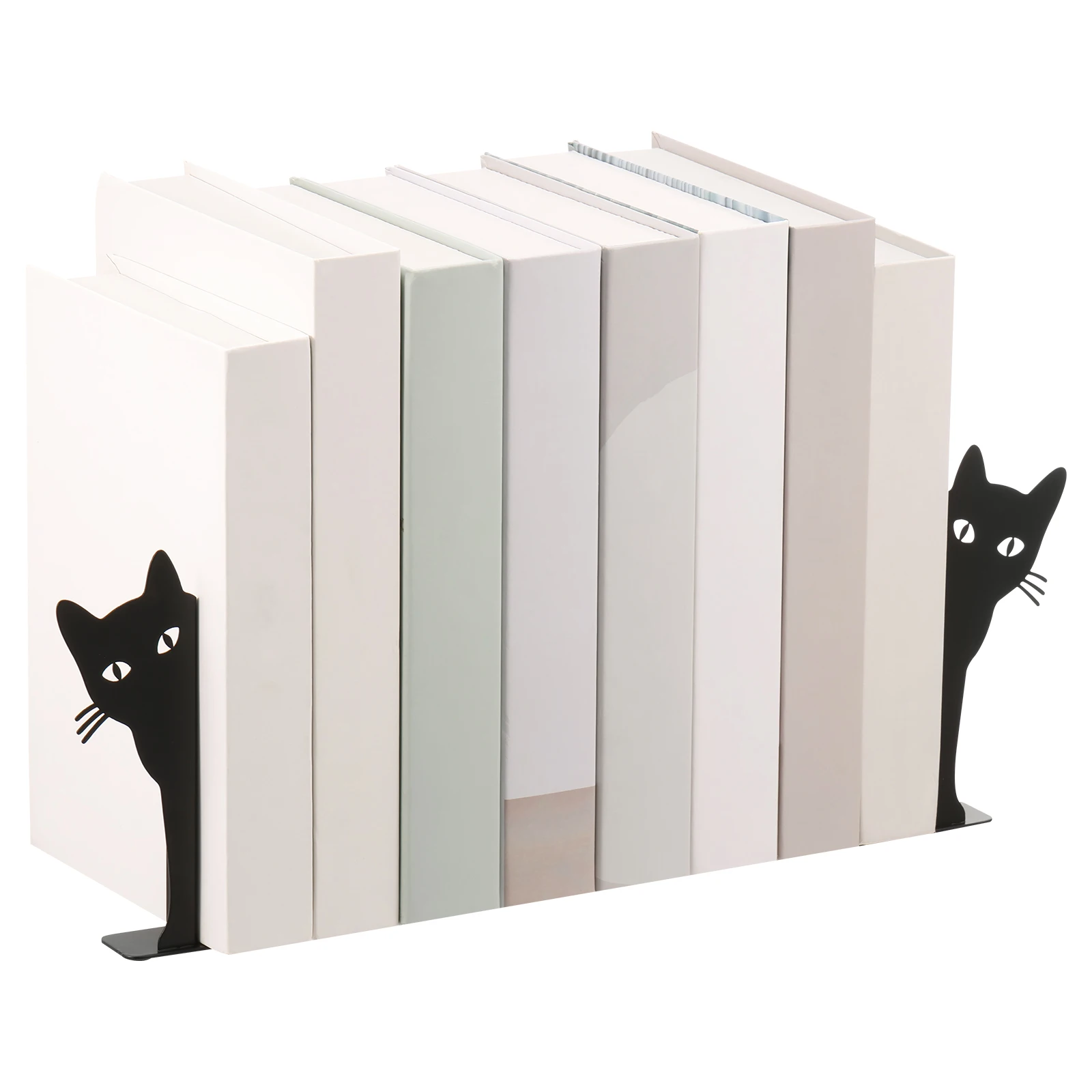 

Металлическая подставка для книг с подглядывающим котом, милый стол с котом, декоративная подставка для книг, украшение для книжной полки, офисный стол, домашний подарок