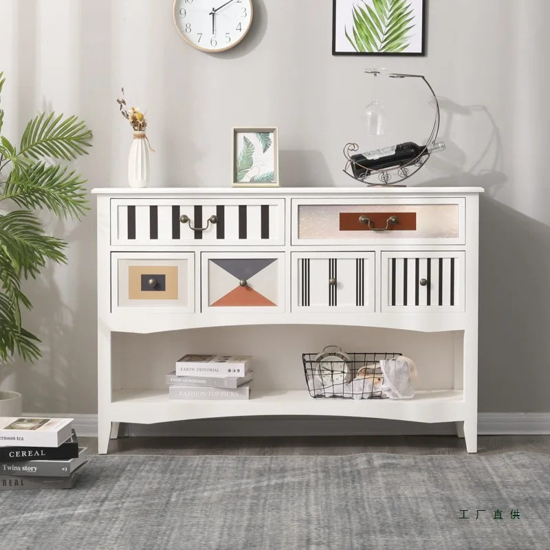 

Aisle entryway cabinet modern simple living room entrance foyer cabinet solid wood master bedroom tail chest storage sideboard