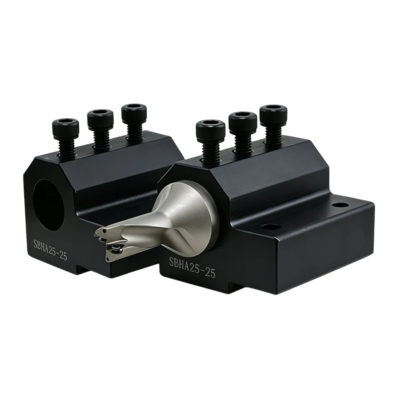 SBHA CNC Lathe Auxiliary Tool Post Straight Shank Tool Holder for U-Drill & Boring Bar SBHA16/20/25/32/40/50 Precision Machining