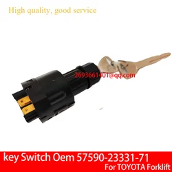 57590-23331-71 Ignition Switch /key Switch With 2 Keys For TOYOTA Forklift 7FD/7FB20/7FB30.