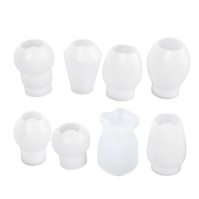 Molde silicone para tubo ensaio, molde para vasos flores hidropônicos, decoração para casa