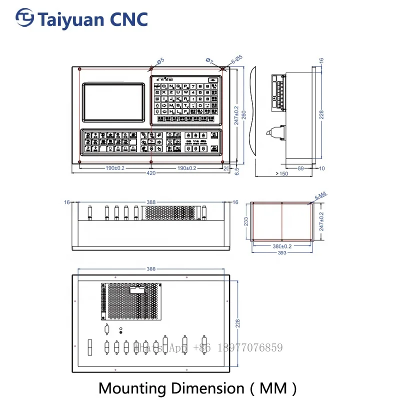 Hot Sale Numerical Control Cnc System Match Lathe Cnc Control Mini Cnc Controller 2 Axis 3 Axis For Lathe Machining Center