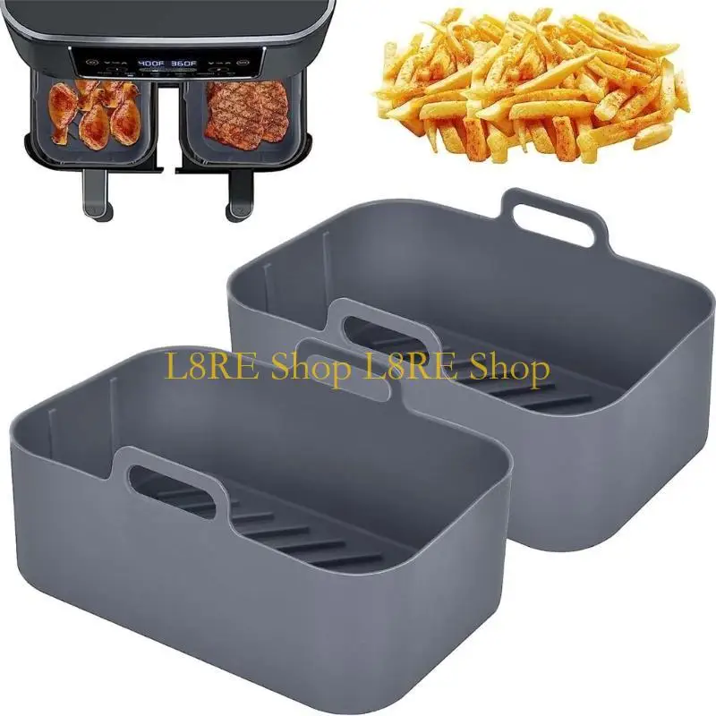 L8RE 2PCS السيليكون لـ DZ201 6-in-1 8 QUART AIR PRYER POT TRAIN