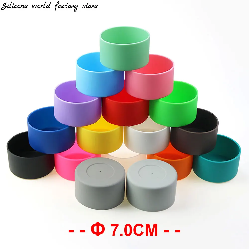 Copri fondo tazza in silicone 17 colori - Manicotto sottobicchiere isolante termico antiscivolo da 7,0 cm/70 mm per tazza d'acqua/bottiglia